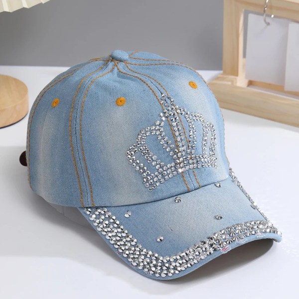 En Unisex Trend USA Lettered Rhinestone Mångsidig Baseball Cap