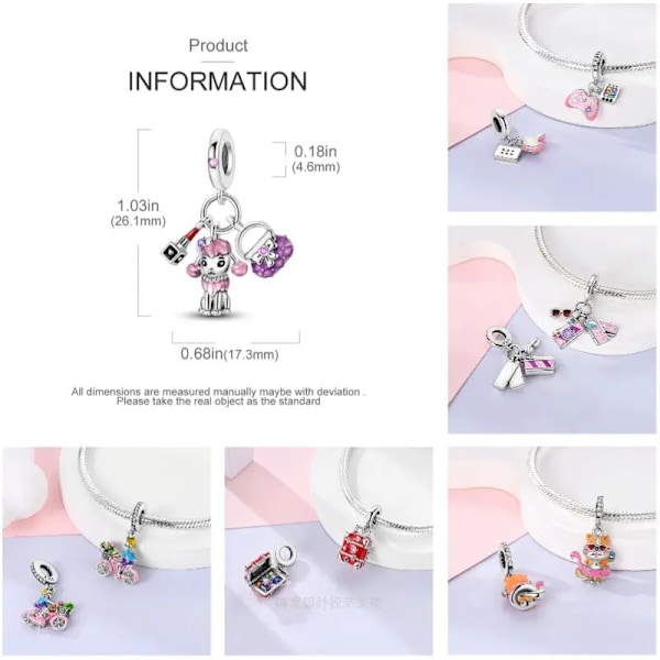 Nya Style Charm Passa Pandora Original Armband 925 Sterling Silver Clip Charms Kärlek Hjärta Zircon Bead Diy Smycker Bröllopsgåva SEC1052