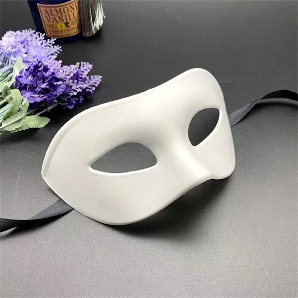 Kvinna Män Masquerade Mask Prom Retro Mönster Solid Färg Masker Mardi Gras Kostym Party Påsk Bröllop Födelsedagshall Owenen Style F