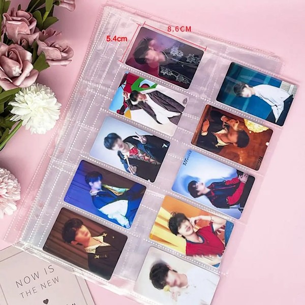 A4 Kpop Photocard Binder Sheets Flera Stackor Ärm Pp Syra Gratis Fotoalbum Refill Sidor Kort Stämpel Die Je? Förvaring 6