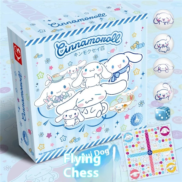 Sanrio Flygande Schackspel Cinnamoroll Kuromi Söt Present Student Barn Mini Skrivbords Multifunktionell Mini Spelbrädesspel sanrio