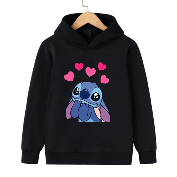 Tecknad Manga Rolig Anime Stitch Hoodie Barnkläder Barn Flicka Pojke Lilo and Stitch Sweatshirt Hoody Baby Casual Topp 59230 140CM