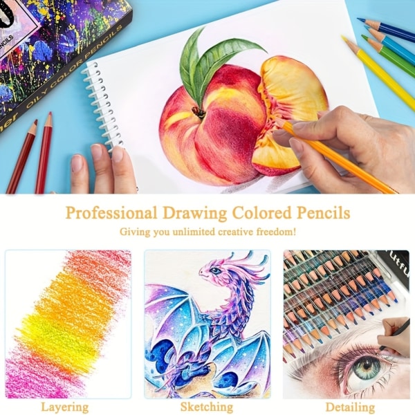 Färgpennor, 72 färger, färgpennor för barn Set Färgpennor Bulk Vuxen konstpennor Lapices De Colores kartpennor