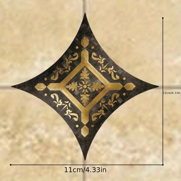 18 st vattentäta keramiska plattor diagonala klistermärken för vackra sömmar och dekorativa väggar och golv