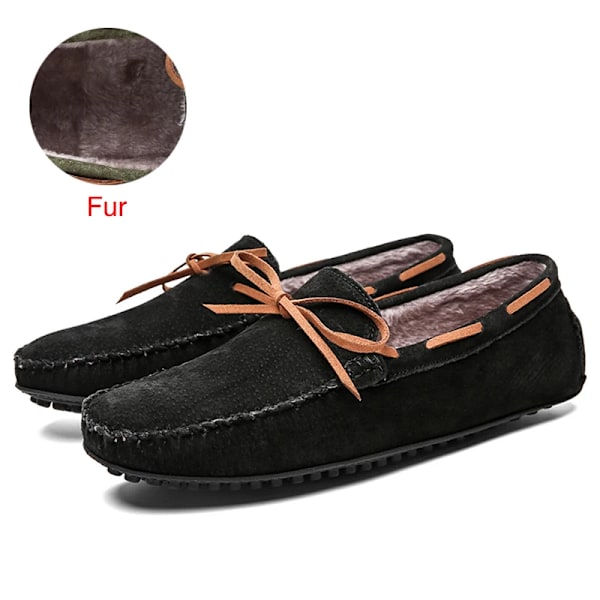 Dekabr Casual Män Äkta Läder Skor Sommar Andas Gröna Mäns Loafers Läder Skor Sapato Masculino Zapatos Hombrename 03 Black 11