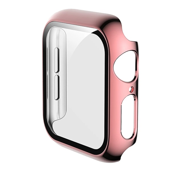 Glas+ case cover för Apple Watch Case Series 8/7 41 mm 45 mm iWatch 321 42 mm 38 mm Apple Watch SE654 44 mm 40 mm case Pink Series SE 6 5 4 40mm