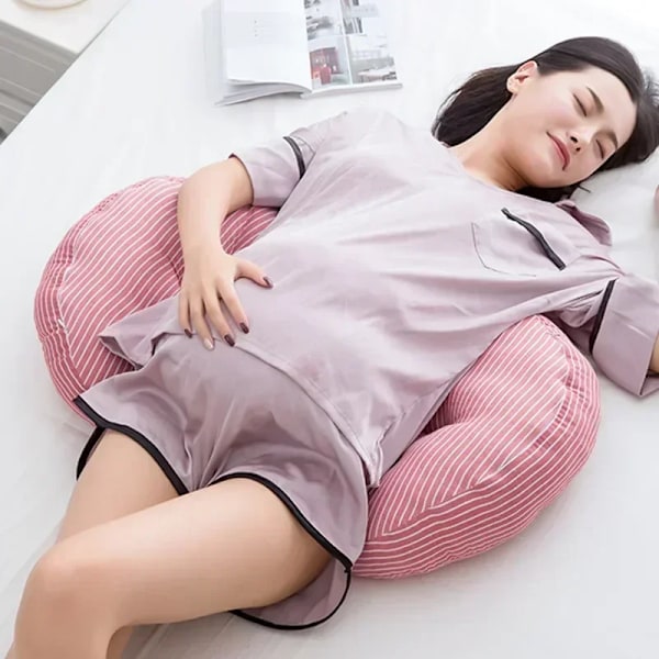 Multifunktionell Föräldrar Midja Kudden Fyra Årstider Universal Bomull Abdominal Support U-Shaped Kudde Gravida Kvinnor Kud Pillow 05