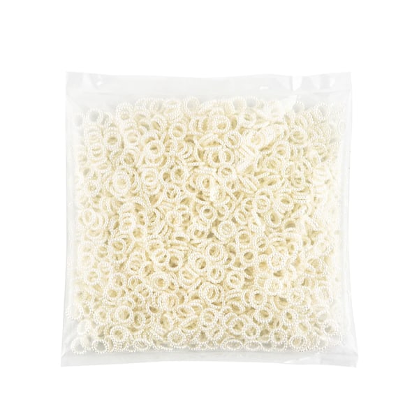 10mm 1000 stk/pose Imitation Perle Cirkel Akryl Ring Perler Runde Spacer Perle Til Smykkefremstilling DIY Håndlavet Dekoration ivory 1 bag