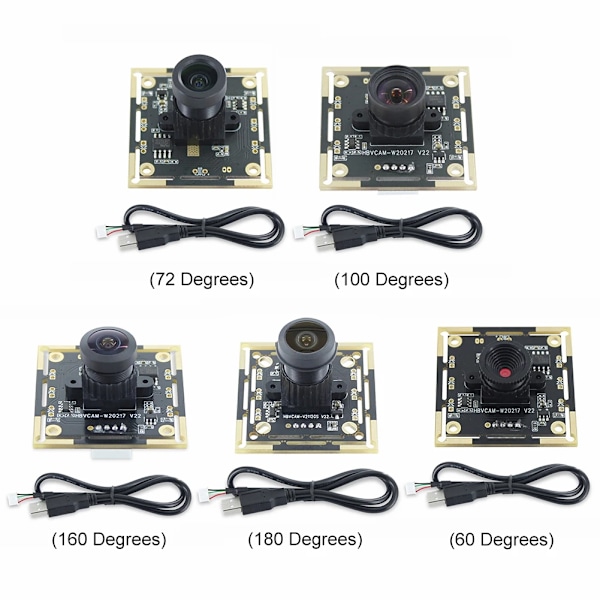 Ov9732 Videokamera Modul 720P 1Mp Kameramodul 60/72/100/160/180 Degreer Justerbar Manuell Fokus För Ansikt E Erkännandeprojekt