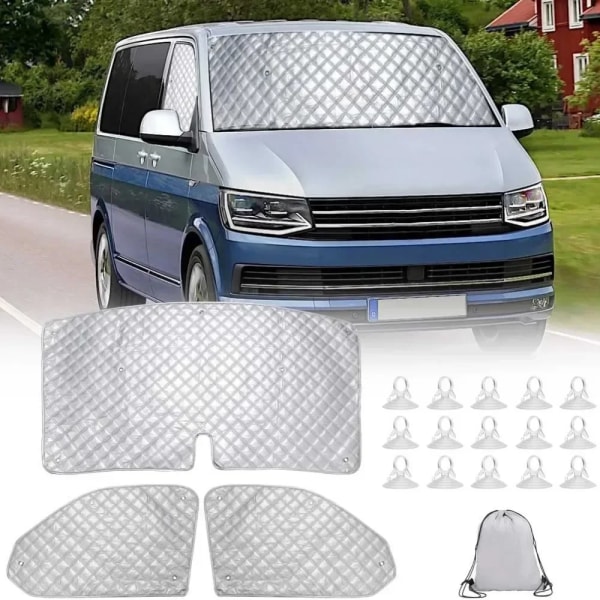 Automatisk invändig thermal rullgardin cover för VW SET T5 T6 SET solskydd vindruta vindruta cover for VW T4 1990-2003