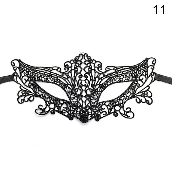 Naiset Ontto Seksi Pitsi Masquerade Kasvonaamio Cosplay Prom Juhlat Rekvisiitta Puku Karnevaali Juhlat Masquerade Yökerho Kuningatar Messu K 11
