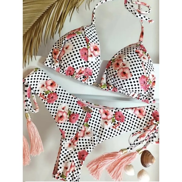 2022 Bikini Set Dam Badkläder Push Up Baddräkt Print Brazilian Biquini Baddräkt Swim Wear Beach 6227 L