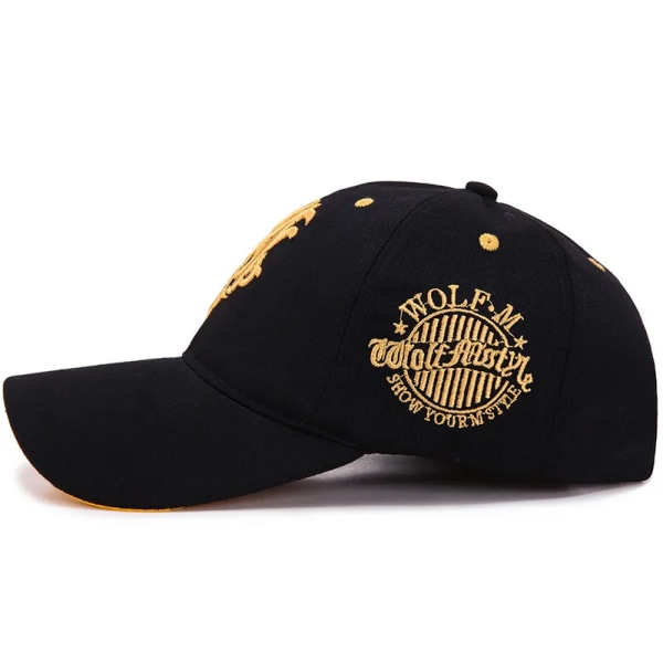 Mode Baseball Kepsar Snapback Hattar Män Kvinnor Justerbar 3D Totem Broderi Hip Hop Hattar Sommar Utomhus Casual Solskydd Kepsar Black Black