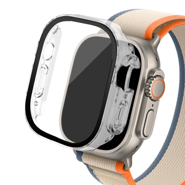 Glas+ Cover för Apple Watch case Ultra 2 49 mm smartwatch Bumper+Screen Protector Härdad iwatch-serien apple watch Tillbehör Transparent 03 Ultra or Ultra2 49mm