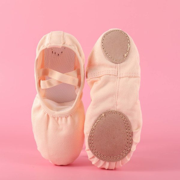 Lätta och andningsbara balettdansskor för flickor - perfekta för barnyoga! pink CN34(EU33)