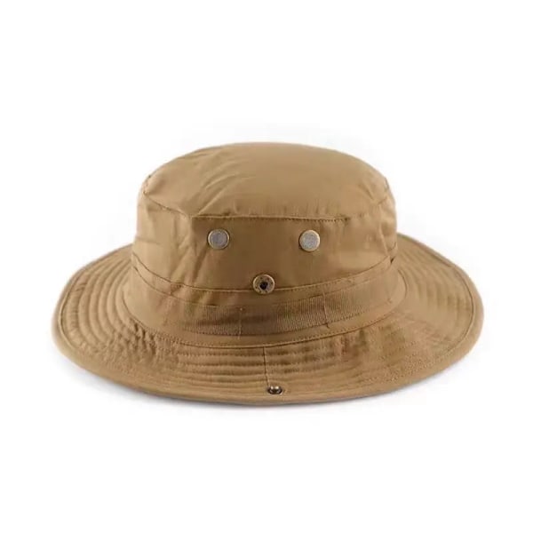 US Army Camouflage Boonie Hat Taktisk Militär Bucket Hats Sommar Utomhus Jakt Vandring Multicam Camo Cap För Män Kvinnor Brown One Size