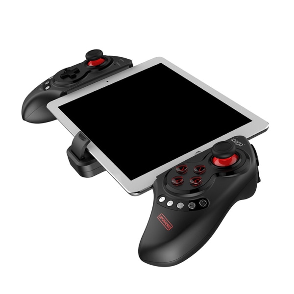 Trådlös Gamepad Teleskopisk Bt-kompatibel Game Controller Joystick För IOS För Android PC Tablet Mobiltelefon Black