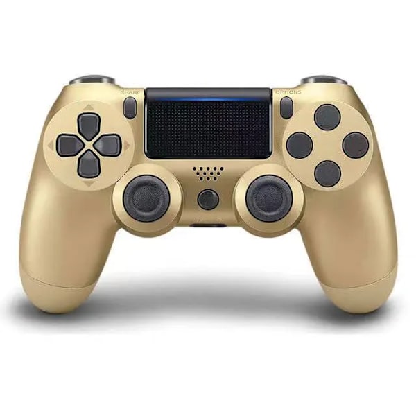 Trådlös Styrenhet Bluetooth No Delay Gamepad För Ps4 Ps3-Konsol Pc Joysticks Sex-Axel Dual Vibration Med Logo GOLD no logo