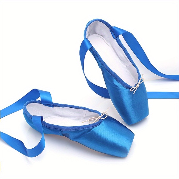 Soft sula balettskor för flickor och kvinnor - perfekta för dansträning och föreställningar Blue CN37(EU35)