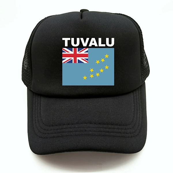 Tuvalu Trucker Cap Sommer Mænd Cool Land Flag Hat Baseball Caps Unisex Udendørs Mesh Net Caps army green