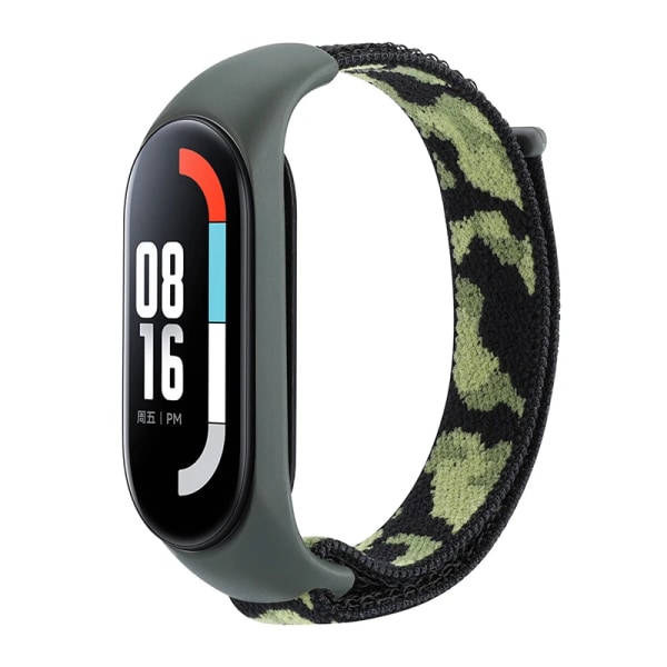 Armband för mi band 8 7 6 Rem Nylon Sport loop watch Bälte pulsera correa Mi band 4 Armband för xiaomi Mi band 5 4 Armband Army green 04 For Mi Band 7