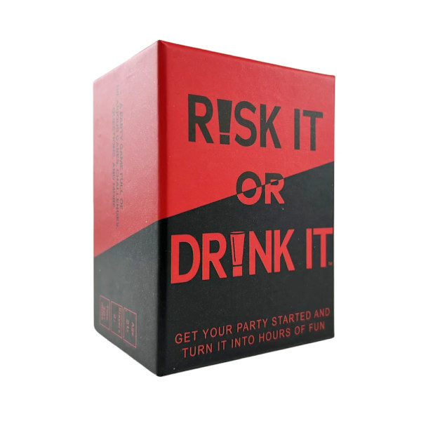 Risk Det Eller Dricka Det Kortspel Dricka Spel Pregame Vågar DM20A-Risk-Red