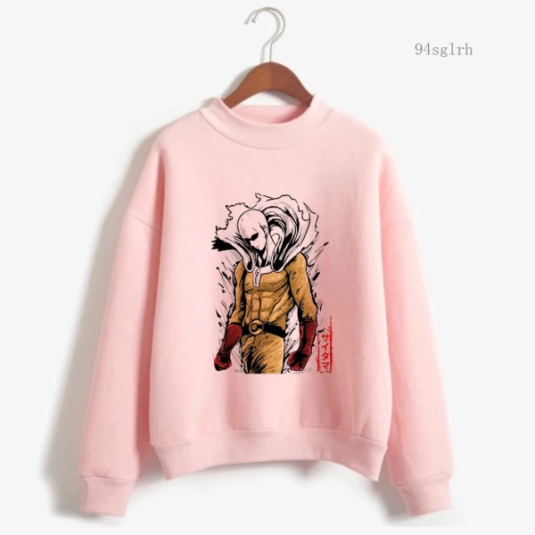 One Punch Man Saitama Sensei Kawaii Anime Grafisk Hoodie Män Rolig Tecknad Grafisk Sweatshirt Unisex Harajuku Hip Hop Streetwear 30250 XL