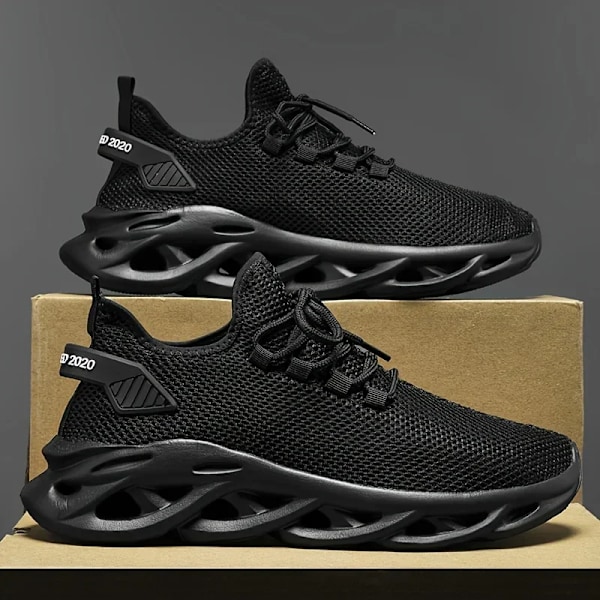 Sneakers til mænd - Casual sko - Sneakers til mænd - Priser - Urban Man Sneakers til mænd 2024 - Casual sportssko - Original sportssko - Deler ud til mænd 0013-Black 48