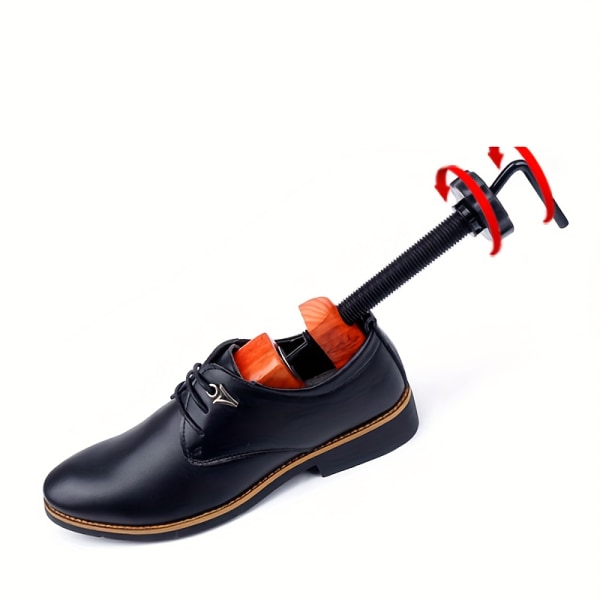 1st justerbar sko trädbår för kvinnor - utökar längd och bredd för stövlar Casual Sneakers storlek 42-46 Brick Red