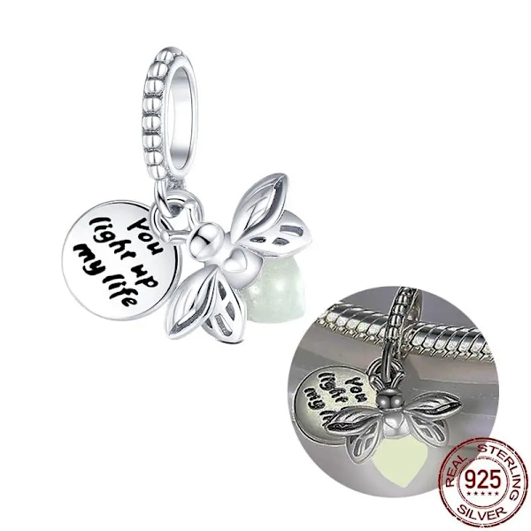 100% 925 Strerling Silver Bee Series Charms Passar Original Pandora Armband Pärlor Diy Smycken För Kvinnor Ny I Varm Salu CMS1672