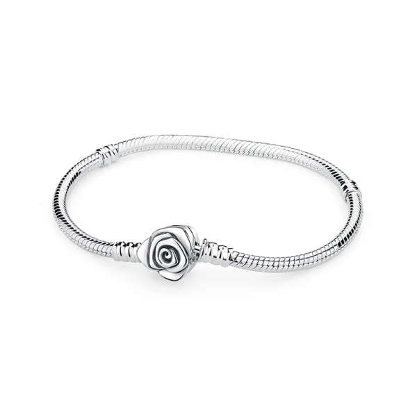 Original 925 Sterling Silver Armband Bangles Kristallkugel Love Heart Spänne Pärlor Charms Moments Armband För Kvinnor DIY Smycken 31 16cm