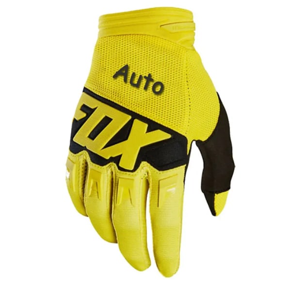 AutoFox Motocross Racing Handskar Herr Rider Offroad MX MTB Mountain Bike Guantes Downhill Full Finger Motorcykel Luvas Handskar ALL---Yellow L