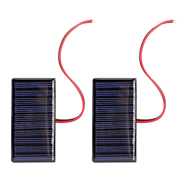 1/2/3 stk 0,3W 5V/0,2W 4V Solcelle Epoxy Panel Polysilicium Plade med Tråd Mini Solcellesystem Modul til Batteri Strømplader Sol 1pc 4V 0.2W