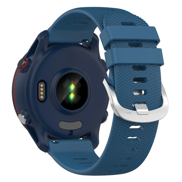 Smart Watch Band Armband För Garmin Forerunner 255 255S 645 245 Venu 2 Plus 2s SQ Vivoactive 4 4S 3 Silikonarmband Armband Gray blue 18mm
