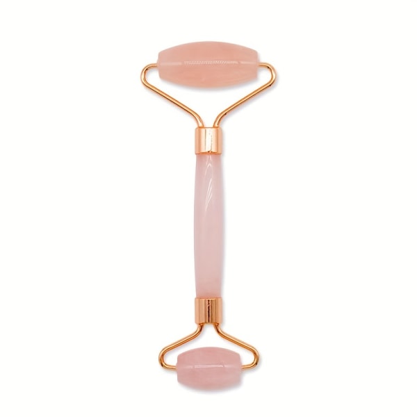 2 st Jade Roller Gua Sha Set - Rose Quartz Ansiktsrulle och massageapparat för åtstramning & skulptering - Jämnar ut rynkor och svullna ögon - Vårdverktyg Pink