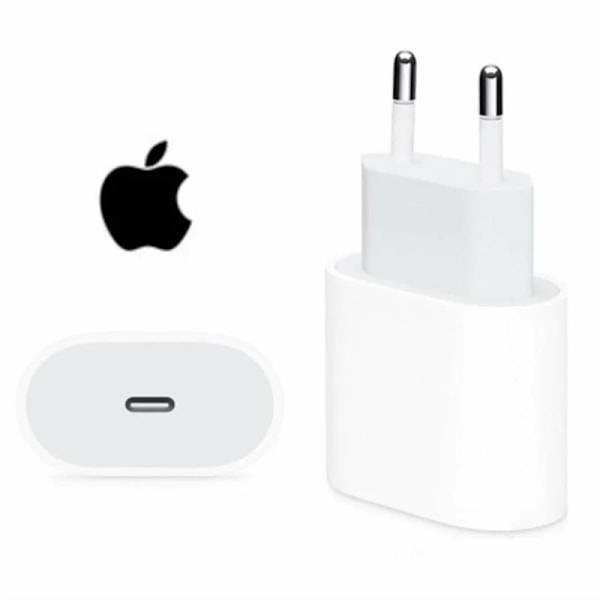 Original 20W USB-C Strømadapter til 15 14 13 Mini Pro Max Type C Hurtiglader til Apple Kabel til X Xs 11 12 Plus EU charger plug