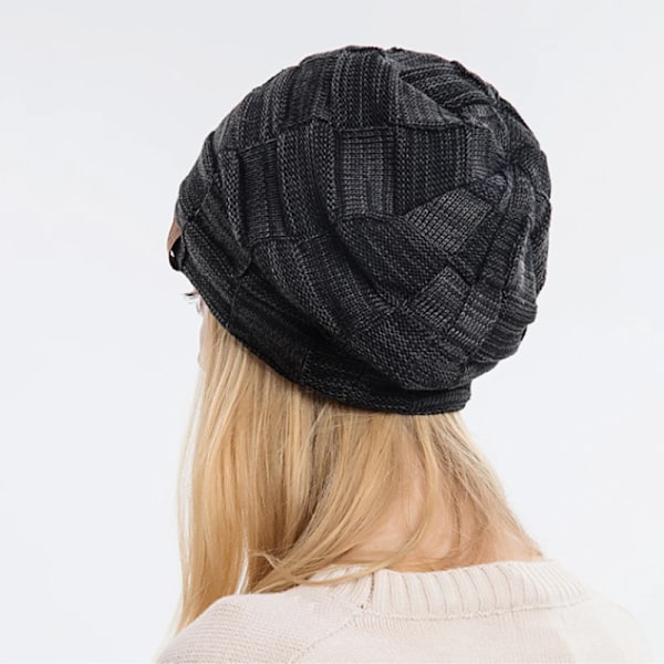 Vinterhue Varmt Plus Størrelse Udendørs Strikket Mand Kvinde Uld Pompom Hue Casual Stræk Hæklet Beanies Hue Kasket Til Kvinder Mænd Style1 Green One Size