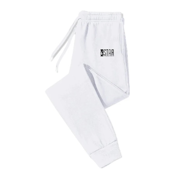 Joggere Mode Baggy Bukser Casual Sweatpants Komfortable Fitness Bukser Bløde 2024Ny white 1 M