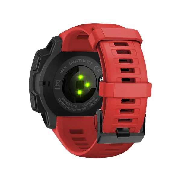 Rem för Garmin Instinct klockband Sport Silikonbyte Armband färg armband Snabbkoppling och borttagningstillbehör Red