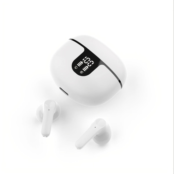 Trådlösa hörlurar Intelligent Digital Display Touch Control Trådlös power Dual Ear Stereo hörlurar Stereo Surround HIFI Ljudkvalitet Black