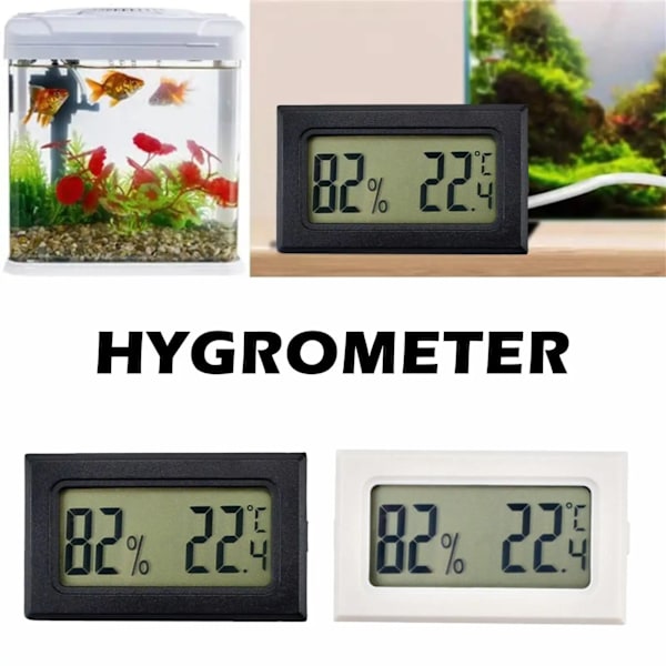 Mini Trådlös Lcd Digital Termometer Hygrometer Fuktighetsmätare Inomhus Utomhus Hem Termometer Temperatur Sensorre A