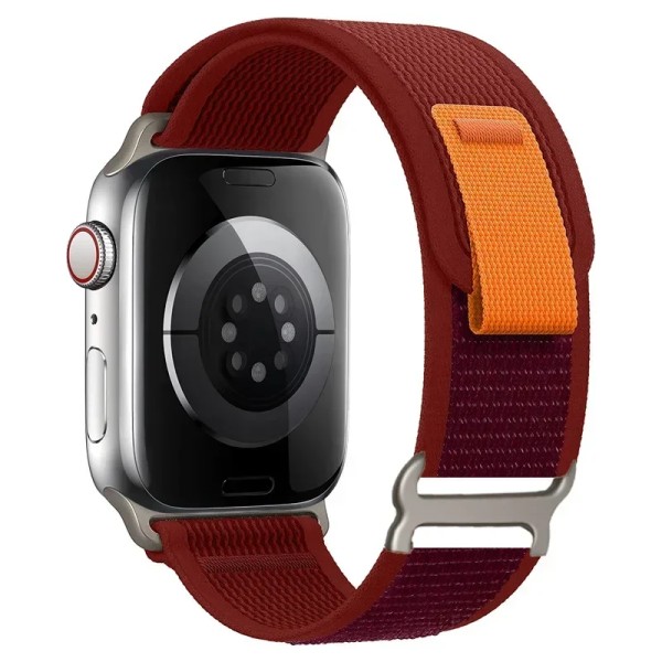 Loop Armband Rem för Apple Watch Ultra 2 band 49mm 44mm 45mm 40mm 41mm 42mm 44 mm armband correa iwatch series 9 8 7 3 2 se WineRed 42mm 44mm 45mm 49mm