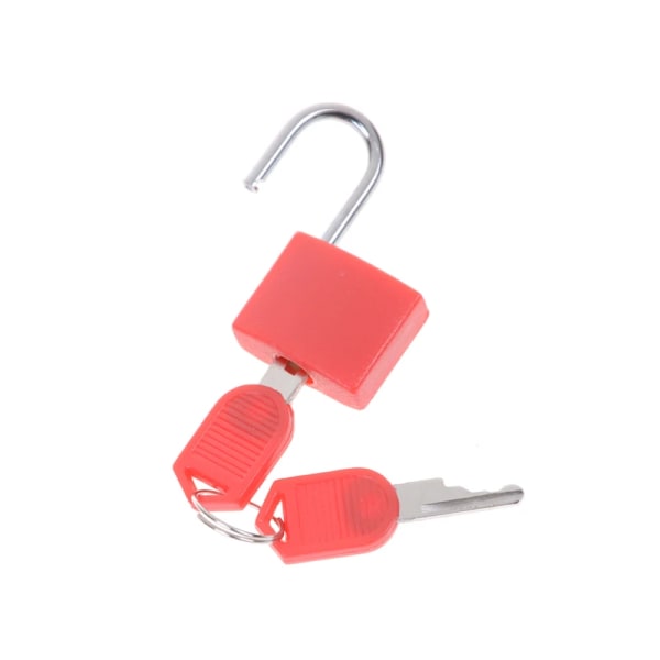 1 STK 22 mm litet mini starkt stålhänglås Reseväska Dagboklås med 2 nycklar Färgat case hänglås Dekoration 1