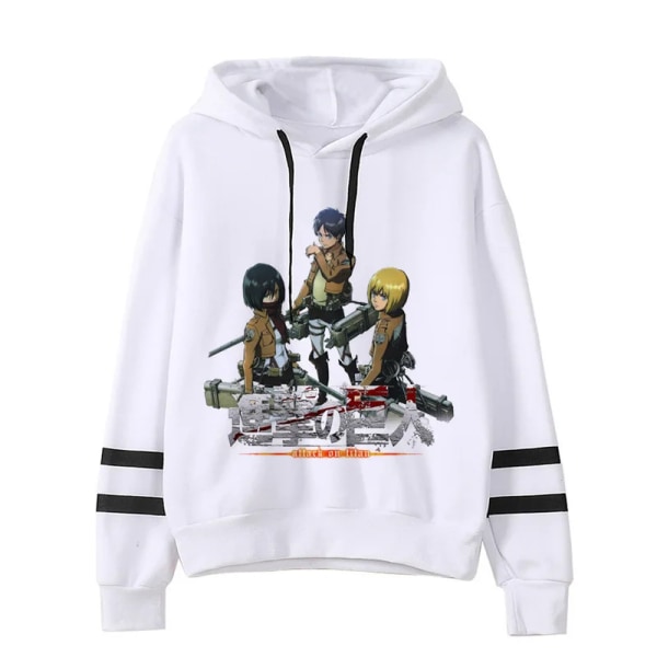 Rolig Shingeki No Kyojin Attack on Titan Cartoon Streetwear Hoodies Herr Cool japansk Anime Manga Sweatshirt Grafisk Hoody Man 7053 S
