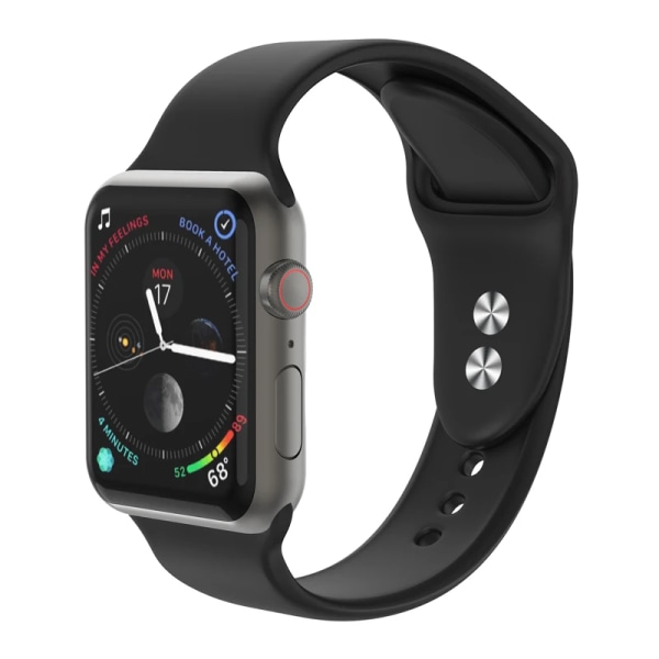 Silikonband för Apple Watch Series 3 4 5 6 SE 7 8 iWatch Armband 38mm 40mm 41mm 42mm 44mm 45mm 49mm Ultra Apple Watch Strap Dark grey 49mm-42-44-45mm M-L