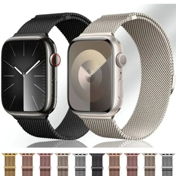 Metallrem för Apple Watch Band 49 mm 44 mm 40 mm 45 mm 41 mm 42 mm 44 mm pulseira correa armband iWatch series 9 8 7 se 5 6 Ultra 2 RtG For 49mm