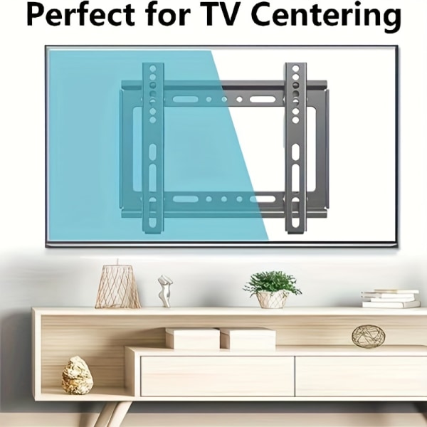 1st TV-väggfäste, lågprofil fast för 33,02-109,22 cm LED-, LCD- och plasma-TV plattskärm 35,56-109,22 cm Universal TV-ställ