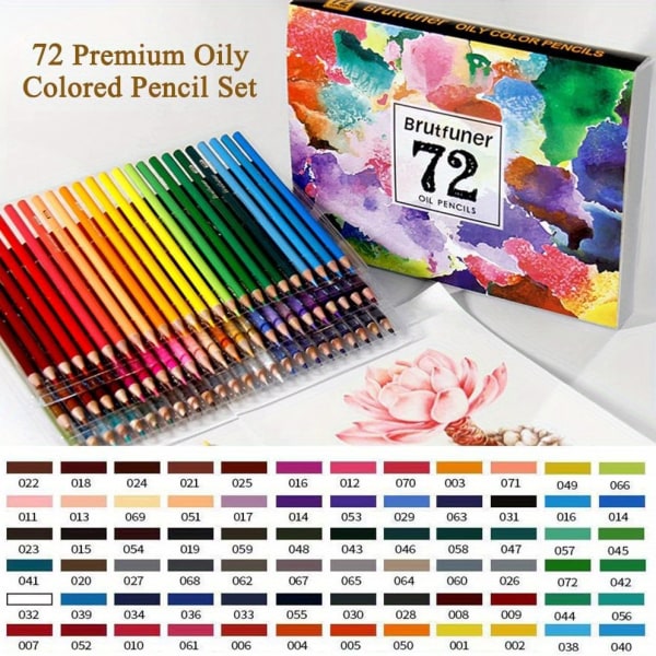 Färgpennor, 72 färger, färgpennor för barn Set Färgpennor Bulk Vuxen konstpennor Lapices De Colores kartpennor