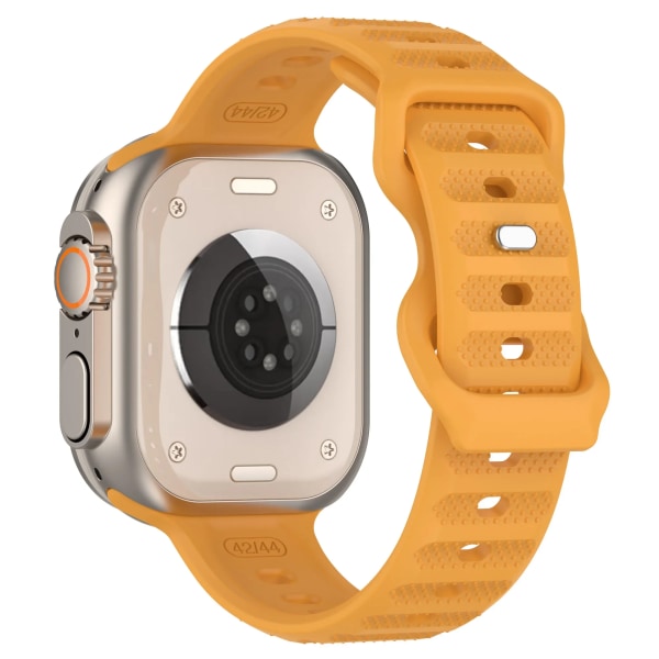 Silikonrem för Apple Watch Band 9 8 7 41 mm 45 mm ultra 2 49 mm 44 mm 40 mm 38 42 mm Correa armband för Iwatch Series 6 SE 5 4 1427Y
