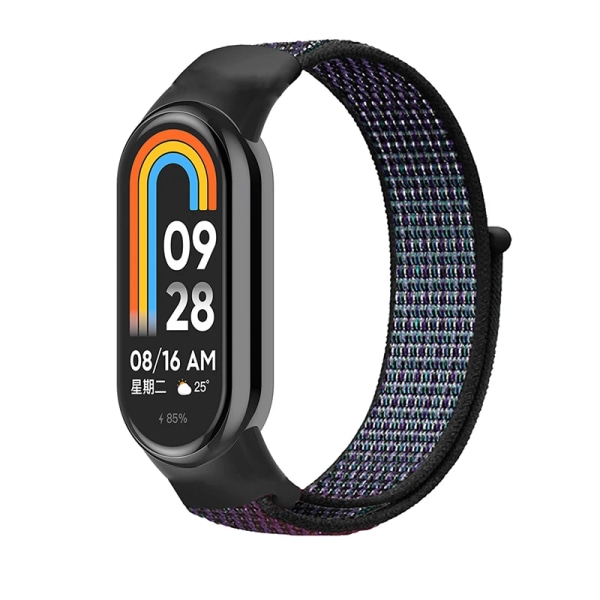 Armband för mi band 8 7 6 Rem Nylon Sport loop watch Bälte pulsera correa Mi band 4 Armband för xiaomi Mi band 5 4 Armband Grape purple 18 For Mi Band 5 6